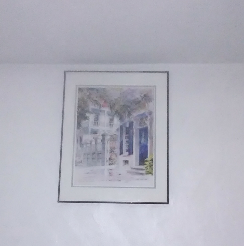 Morning walk picture frame